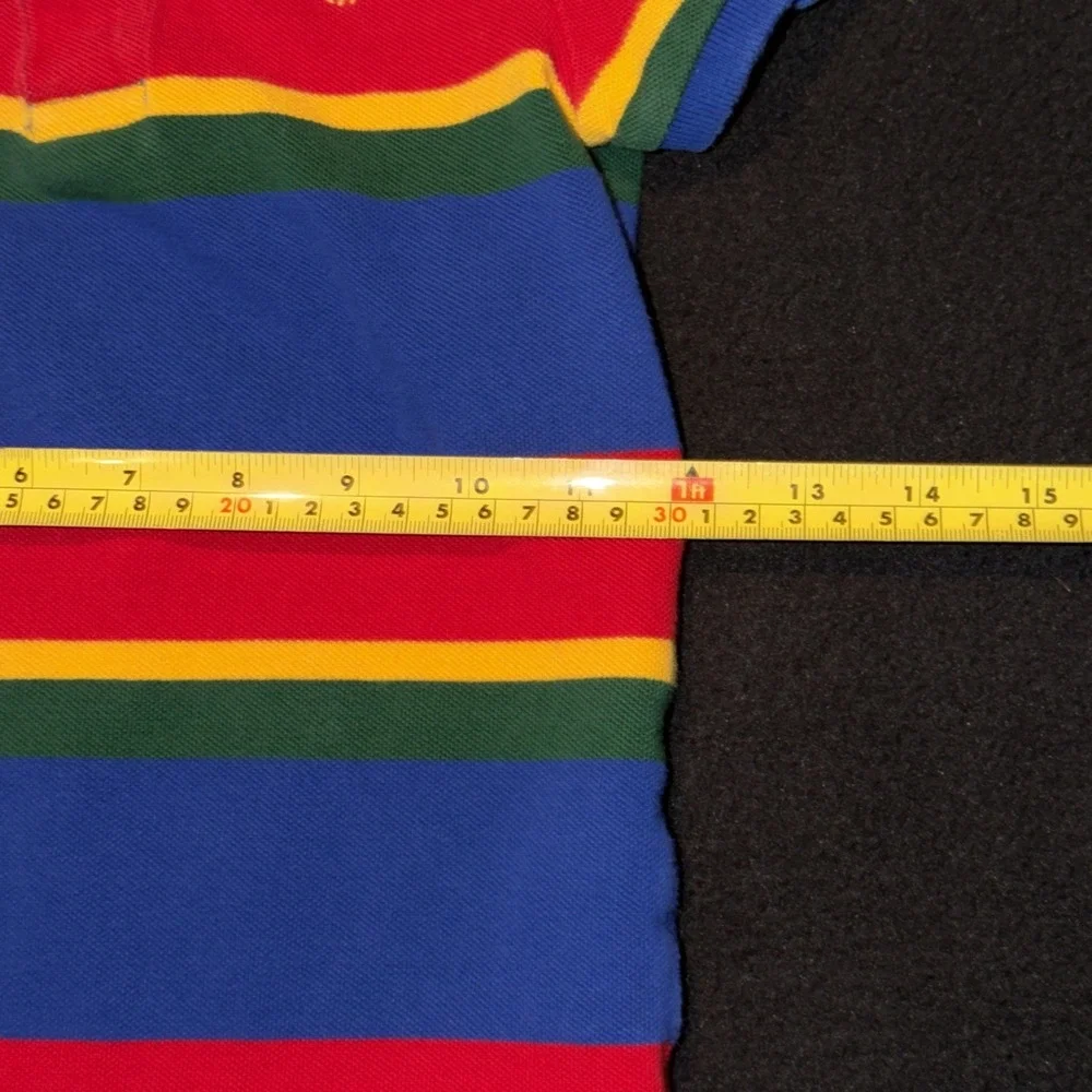Ralph Lauren Baby 24 Months Polo Striped Romper With Snap Buttons